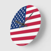 DESIGNER WALL CLOCKS - AMERIKANISCHE FLAGGE-STIL-G RUNDE WANDUHR (Winkel)