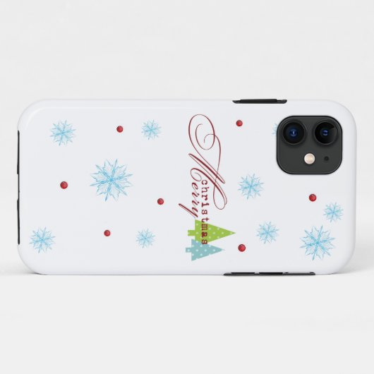 Designer Weihnachten iPhone Case (Rückseite (Horizontal))