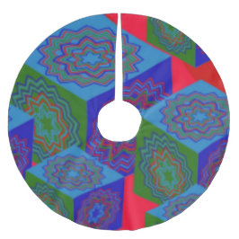 Designer Weihnachtsbaumrock von der Stille Polyester Weihnachtsbaumdecke