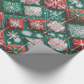 Designer Weihnachtsmuster Umschlagpapier Geschenkpapier (Ecke)