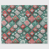 Designer Weihnachtsmuster Umschlagpapier Geschenkpapier (Flach)