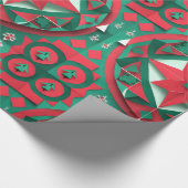Designer Weihnachtsmuster Umschlagpapier Geschenkpapier (Ecke)
