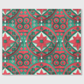 Designer Weihnachtsmuster Umschlagpapier Geschenkpapier (Flach)