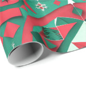 Designer Weihnachtsmuster Umschlagpapier Geschenkpapier (Rolleneckpunkt)