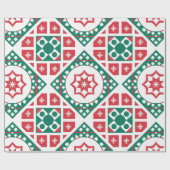 Designer Weihnachtsmuster Umschlagpapier Geschenkpapier (Flach)