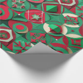 Designer Weihnachtsmuster Umschlagpapier Geschenkpapier (Ecke)