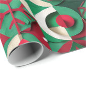 Designer Weihnachtsmuster Umschlagpapier Geschenkpapier (Rolleneckpunkt)