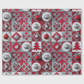 Designer Weihnachtsmuster Umschlagpapier Geschenkpapier (Flach)