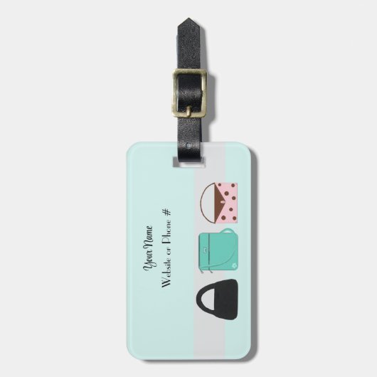 Designer-Zubehör Gepäckanhänger (Vorderseite vertikal)