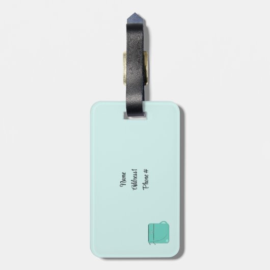 Designer-Zubehör Gepäckanhänger (Rückseite vertikal)