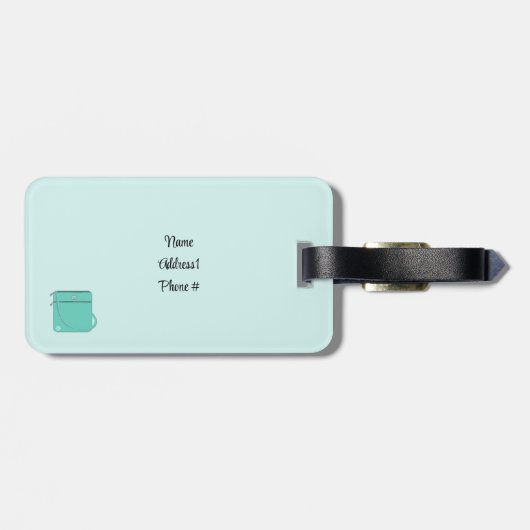 Designer-Zubehör Gepäckanhänger (Rückseite horizontal)