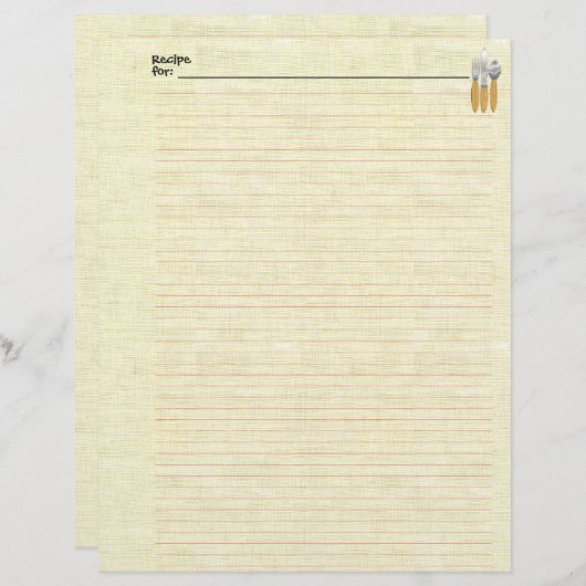 Designerbeschriftete Rezept (Vorne/Hinten)