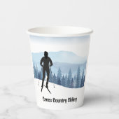 Designercup für Langlaufski Pappbecher (Rückseite)