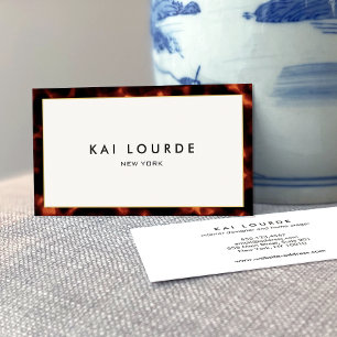 Designerdesign der schicken Tortoiseshell Designer Visitenkarte
