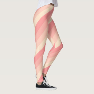 Designerfarbenstreifen für die Pfirsichfarben - Vo Leggings