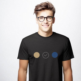 Designerfarbenthema Minimalistisch Schwarz T-Shirt