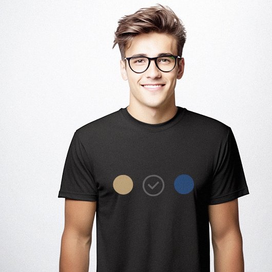 Designerfarbenthema Minimalistisch Schwarz T-Shirt