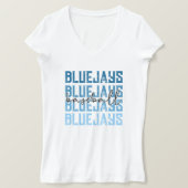 Designergrunge mit Maskottchen im Baseball-Stil T-Shirt (Design vorne)