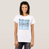 Designergrunge mit Maskottchen im Baseball-Stil T-Shirt (Vorne ganz)
