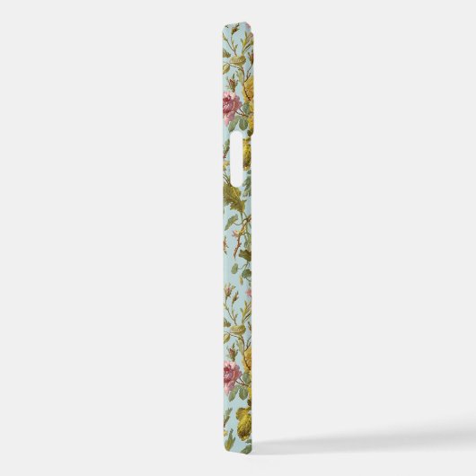 Designerisches Design Rosa Blume Kunstmuster iPhone Hülle (Rechte Seite)