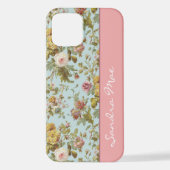 Designerisches Design Rosa Blume Kunstmuster iPhone Hülle (Rückseite)