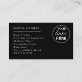 Designerisches Logo für Gitarrenlehrer Visitenkarte (Rückseite)