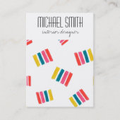 Designerkarte für moderne Farben im Innenbereich Visitenkarte (Vorderseite)