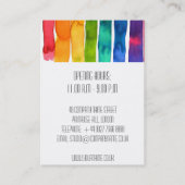 Designerkarte für moderne Farben im Innenbereich Visitenkarte (Rückseite)