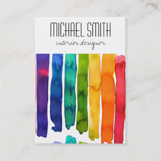 Designerkarte für moderne Farben im Innenbereich Visitenkarte (Vorderseite)