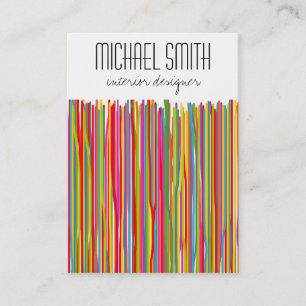 Designerkarte für moderne Farben im Innenbereich Visitenkarte