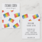 Designerkarte für moderne Farben im Innenbereich Visitenkarte (Vorne/Hinten)
