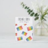 Designerkarte für moderne Farben im Innenbereich Visitenkarte (Stehend Vorderseite)