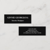 Designerkarte für moderne und einfache Innenarchit Mini Visitenkarte (Vorne/Hinten)