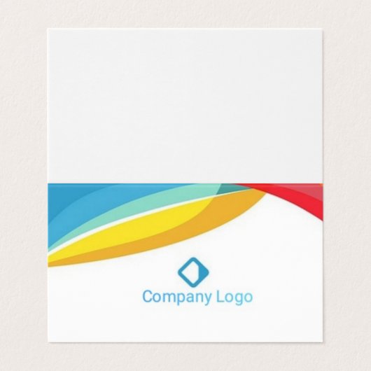 Designerkarte Visitenkarten (Außenseite Aufgefaltet)