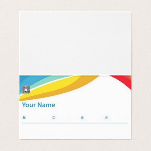 Designerkarte Visitenkarten (Innenseite Aufgefaltet)