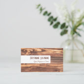 Designermöbel in Braun und Weiß Visitenkarte (Stehend Vorderseite)