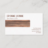 Designermöbel in Braun und Weiß Visitenkarte (Rückseite)