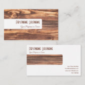 Designermöbel in Braun und Weiß Visitenkarte (Vorne/Hinten)