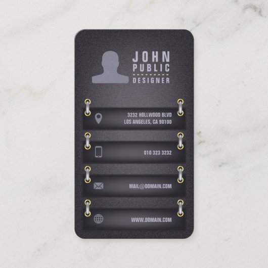 Designerstil Visitenkarte (Vorderseite)