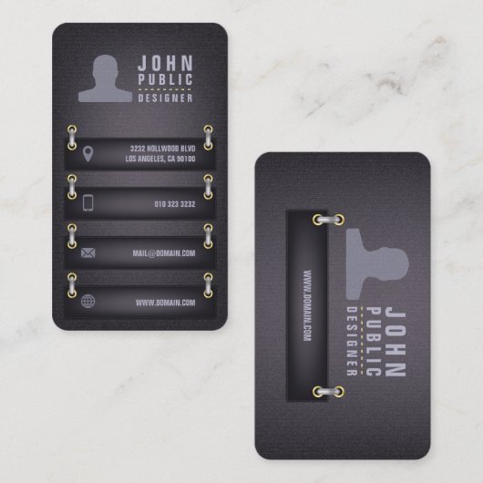 Designerstil Visitenkarte (Vorne/Hinten)
