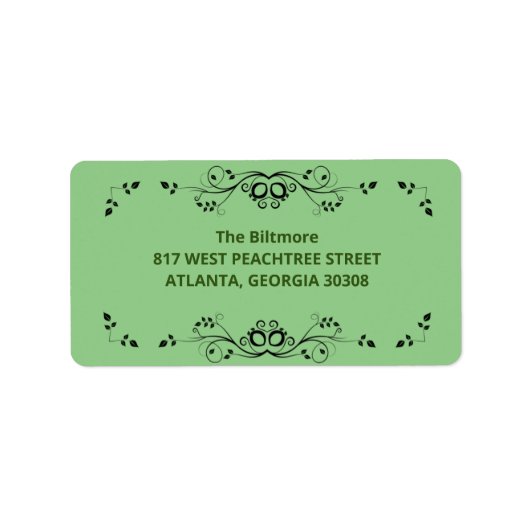 Designetikett Adressaufkleber (Vorne)