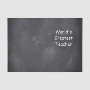 Designgeschenk für die weltbesten Lehrer Seidenpapier