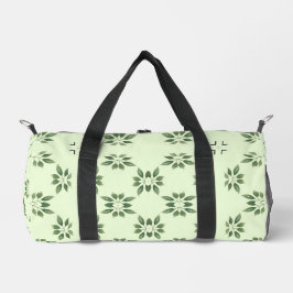 Designgrün auf grünen Blätter Muster Duffle Bag