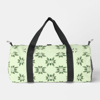 Designgrün auf grünen Blätter Muster Duffle Bag