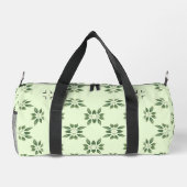 Designgrün auf grünen Blätter Muster Duffle Bag (Rückseite)