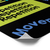 Designgrundsätze mit klassischen Farben Poster (Ecke)