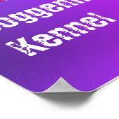 Designhund zum Verkauf Poster (Ecke)