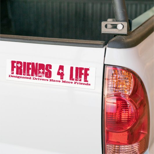 Designierte Fahrer haben mehr Freunde, FREUNDE 4… Autoaufkleber (Auf Lkw)