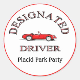 Designierte Treiber-Aufkleber für Personalisierte Runder Aufkleber