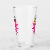 Designierter Dinker - rosa Cocktail mit Pickleball Glas (Links)